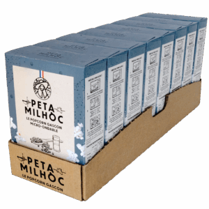 PetaMilhoc Caisse de popcorn poivre ouverte